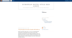 Desktop Screenshot of european-hotel-style-bed-linen.blogspot.com