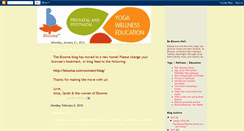 Desktop Screenshot of bloomayoga.blogspot.com
