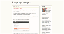 Desktop Screenshot of languagehopper.blogspot.com