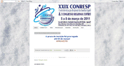 Desktop Screenshot of conrespi2011.blogspot.com