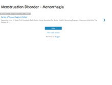 Tablet Screenshot of menstruationdisorder-menorrhagia.blogspot.com