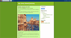 Desktop Screenshot of mycrazytraveljourney.blogspot.com