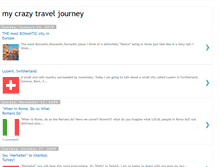 Tablet Screenshot of mycrazytraveljourney.blogspot.com