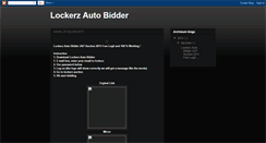 Desktop Screenshot of lockerzbidder2011.blogspot.com