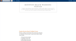 Desktop Screenshot of boyntonbeachweddingvenues.blogspot.com