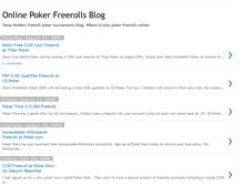 Tablet Screenshot of freerollinpoker.blogspot.com