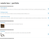 Tablet Screenshot of nataliebow.blogspot.com