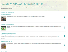 Tablet Screenshot of escuela18de10.blogspot.com