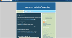 Desktop Screenshot of cammcbride.blogspot.com