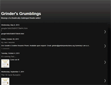 Tablet Screenshot of grindersgrumblings.blogspot.com