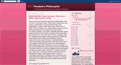 Desktop Screenshot of freedomsphilosopher.blogspot.com