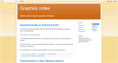 Desktop Screenshot of graphicsnotes.blogspot.com