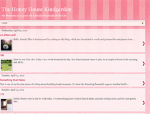 Tablet Screenshot of honeyhousekindgarden.blogspot.com