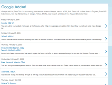 Tablet Screenshot of google-addurl.blogspot.com