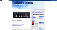 Desktop Screenshot of darwinslegacy.blogspot.com