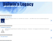 Tablet Screenshot of darwinslegacy.blogspot.com