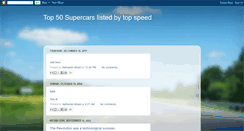 Desktop Screenshot of 50-supercars.blogspot.com