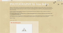 Desktop Screenshot of photographybyjessbohn.blogspot.com