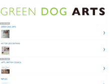 Tablet Screenshot of greendogarts.blogspot.com