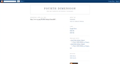 Desktop Screenshot of fourthdimension.blogspot.com
