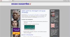 Desktop Screenshot of dicas-sugestoes.blogspot.com