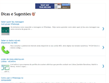 Tablet Screenshot of dicas-sugestoes.blogspot.com