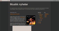 Desktop Screenshot of musikknyheter.blogspot.com