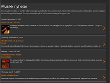 Tablet Screenshot of musikknyheter.blogspot.com