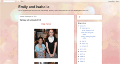 Desktop Screenshot of emily-and-isabella.blogspot.com