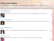 Tablet Screenshot of emily-and-isabella.blogspot.com