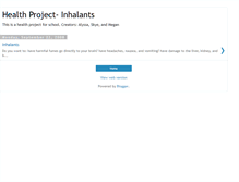 Tablet Screenshot of healthproject-inhalants.blogspot.com