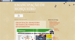 Desktop Screenshot of emancipacaodemosqueiro.blogspot.com