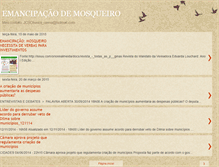 Tablet Screenshot of emancipacaodemosqueiro.blogspot.com