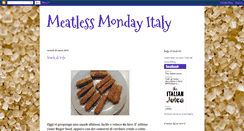 Desktop Screenshot of meatlessmondayitaly.blogspot.com