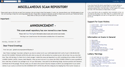 Desktop Screenshot of miscscams.blogspot.com