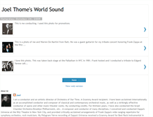 Tablet Screenshot of joelthomesworldsound.blogspot.com