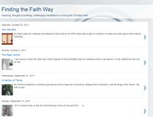 Tablet Screenshot of findingthefaithway.blogspot.com