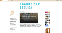 Desktop Screenshot of orangepopdesign.blogspot.com