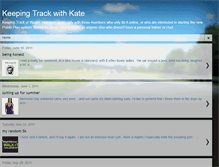 Tablet Screenshot of keepingtrackwithkate.blogspot.com