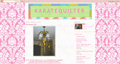 Desktop Screenshot of karatequilter.blogspot.com