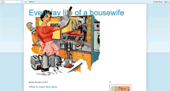 Desktop Screenshot of everydaylifeofahousewife.blogspot.com