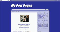 Desktop Screenshot of mypawpages.blogspot.com