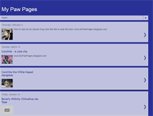 Tablet Screenshot of mypawpages.blogspot.com