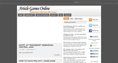 Desktop Screenshot of gamesarticle.blogspot.com