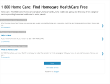 Tablet Screenshot of 1800homecare.blogspot.com