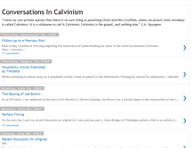Tablet Screenshot of conversationsincalvinism.blogspot.com