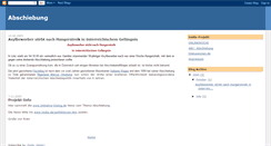 Desktop Screenshot of abschiebung.blogspot.com