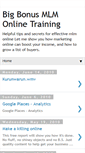 Mobile Screenshot of bigbonusmlmonlinetraining.blogspot.com