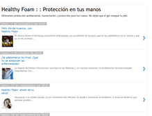 Tablet Screenshot of healthyfoam.blogspot.com
