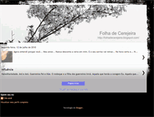 Tablet Screenshot of folhadecerejeira.blogspot.com